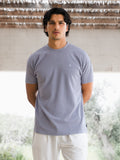 Aidan Relaxed Textured T-Shirt - Purple